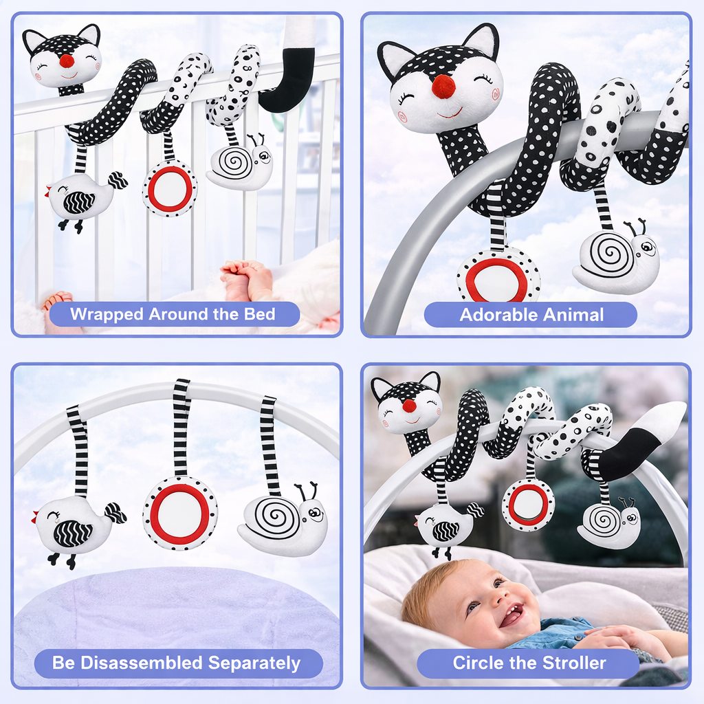 Spiral Black & White Toy